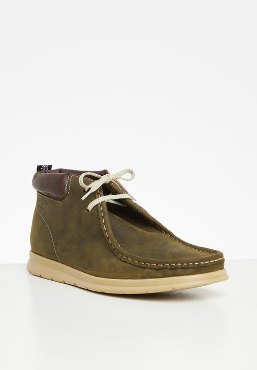 Grasshoppers - Ventura leather ankle boot - olive