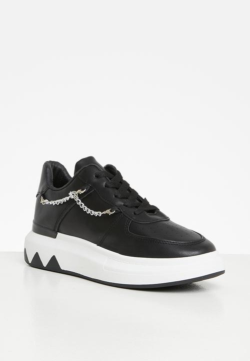 Jada - Chain detail sneaker - black