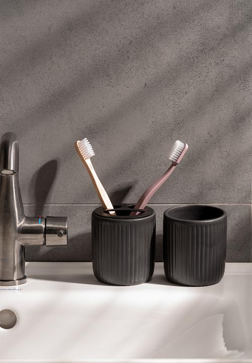 Present Time - Neat bathroom set - black