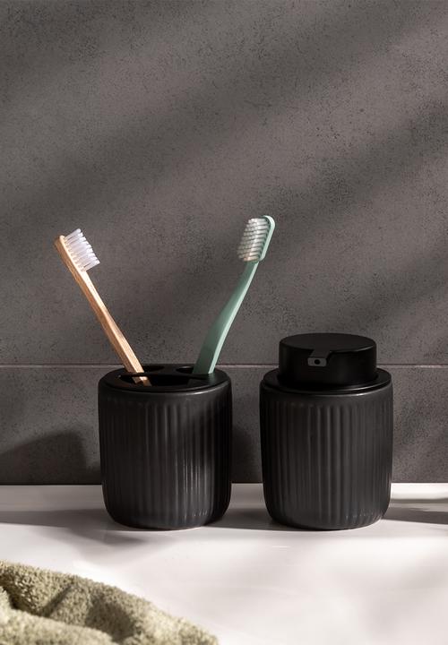 Present Time - Neat bathroom set - black
