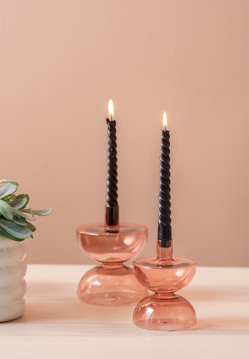 Present Time - Diabolo candle holder - faded pink