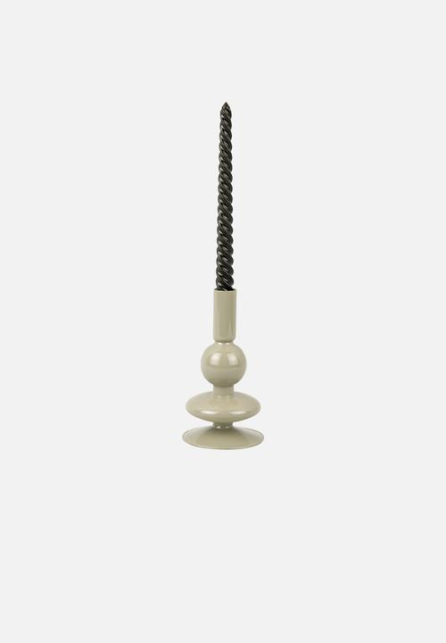 Present Time - Sparkle candle holder - greyed jade
