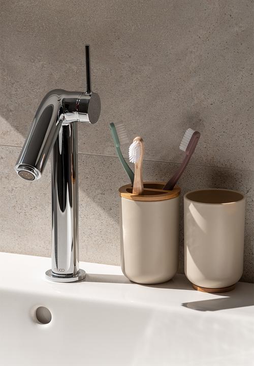 Present Time - Descent bathroom set - warm grey