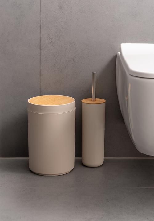 Present Time - Descent bathroom set - warm grey