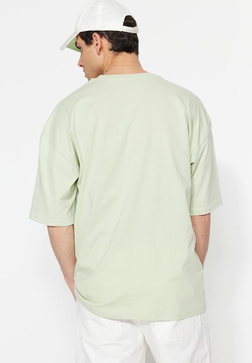 Trendyol - Relaxed oversized T-shirt - mint