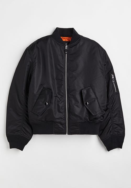 H&M - Relaxed fit bomber jacket - black
