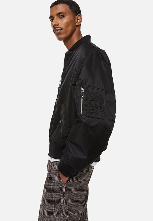 H&M - Relaxed fit bomber jacket - black