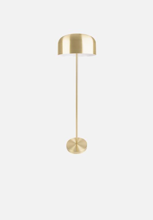 Present Time - Floor lamp capa metal matt - brushed gold