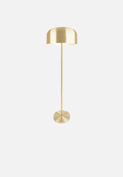 Present Time - Floor lamp capa metal matt - brushed gold