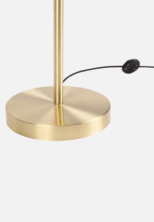Present Time - Floor lamp capa metal matt - brushed gold
