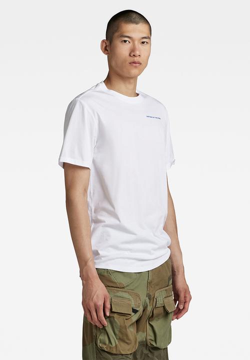 G-STAR - Lash back text r t - white