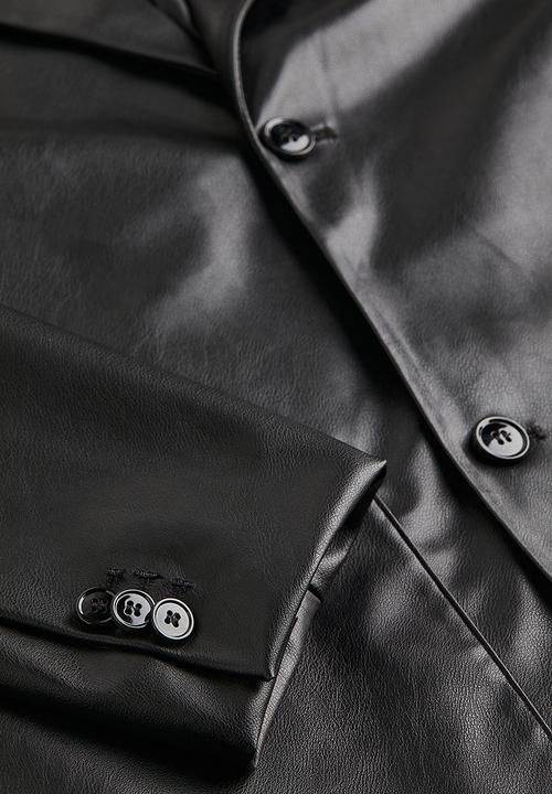 H&M - Relaxed fit unconstructed jacket - black