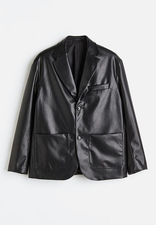 H&M - Relaxed fit unconstructed jacket - black