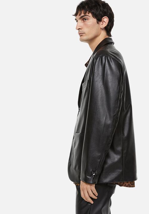 H&M - Relaxed fit unconstructed jacket - black