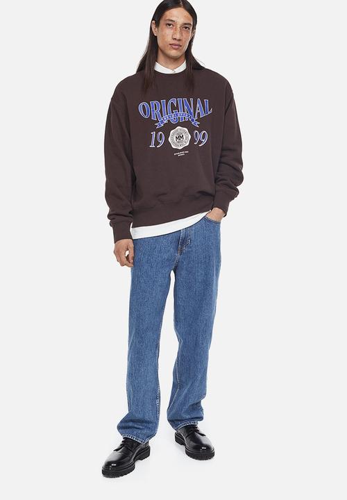 H&M - Oversized fit printed sweatshirt - brown/original resolution