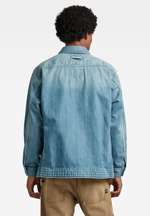 G-STAR - Us navy shanorak quasar seagreen denim - antique faded moonlit ocean