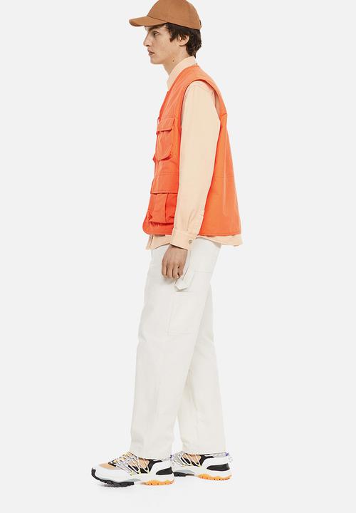 H&M - Relaxed fit nylon cargo gilet - orange