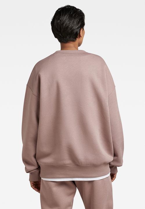 G-STAR - Unisex core loose r sw pacior sweat r - chocolate berry