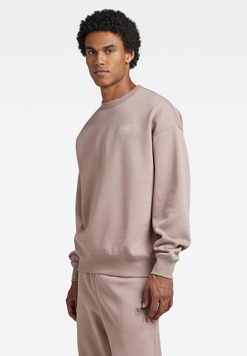 G-STAR - Unisex core loose r sw pacior sweat r - chocolate berry