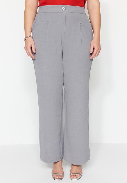 Trendyol - Plus formal trousers - grey