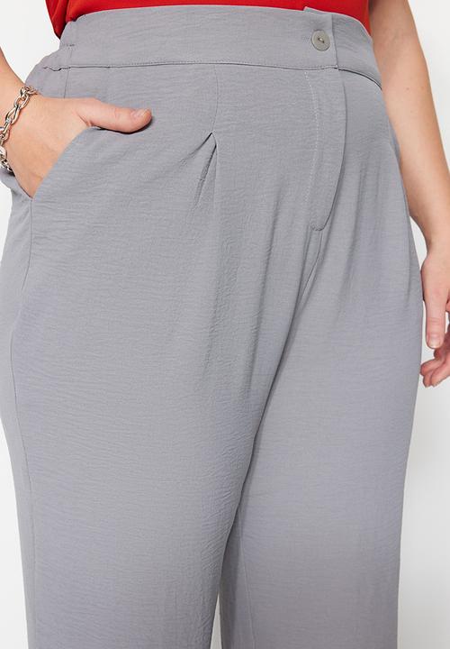 Trendyol - Plus formal trousers - grey