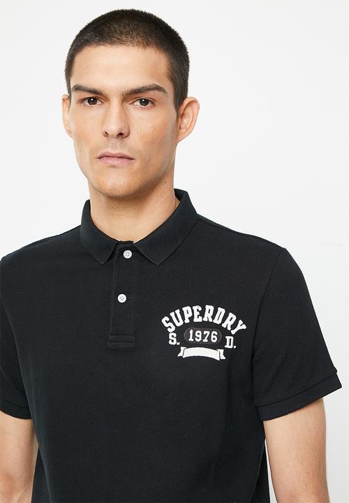 Superdry. - Vintage superstate polo - black