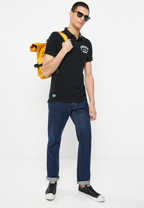Superdry. - Vintage superstate polo - black