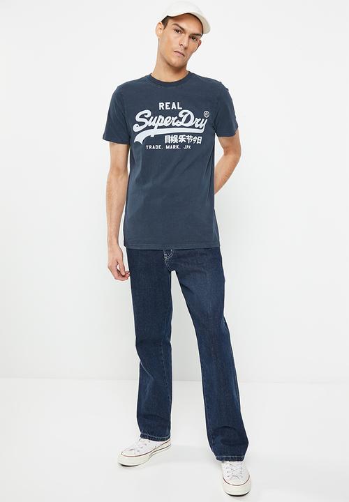 Superdry. - Vintage vl noos tee - eclipse navy
