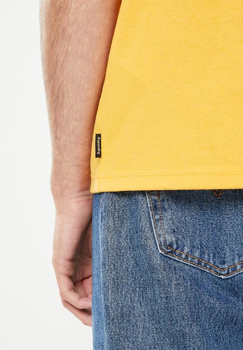 Superdry. - Vintage vl cali tee - desert ochre yellow marl