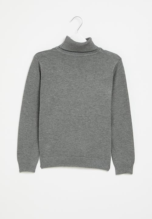 Pop Candy - Boys polo neck - grey