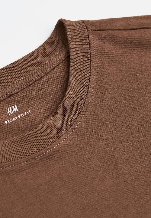 H&M - Relaxed fit T-shirt - brown