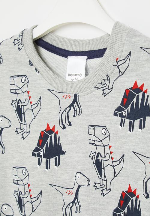 Pop Candy - Dino sweatshirt - grey