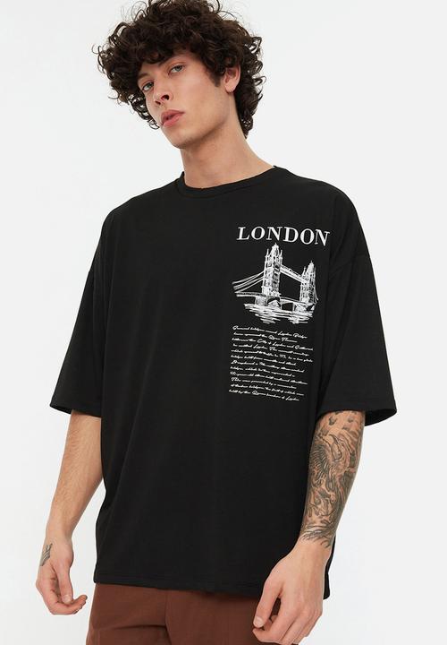 Trendyol - London graphic tee - black