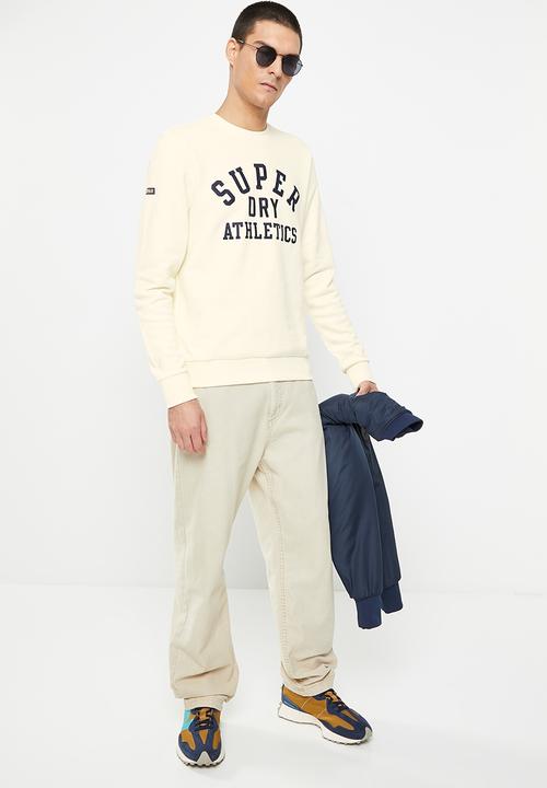 Superdry. - Vintage gym athletic crew - winter cream