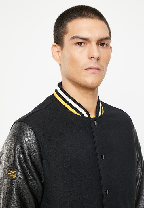 Superdry. - Vintage college varsity bomber - vintage black