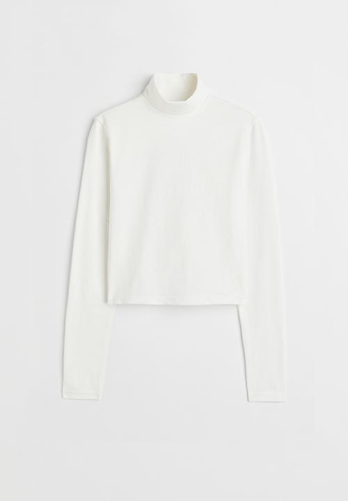 H&M - Polo-neck top - white