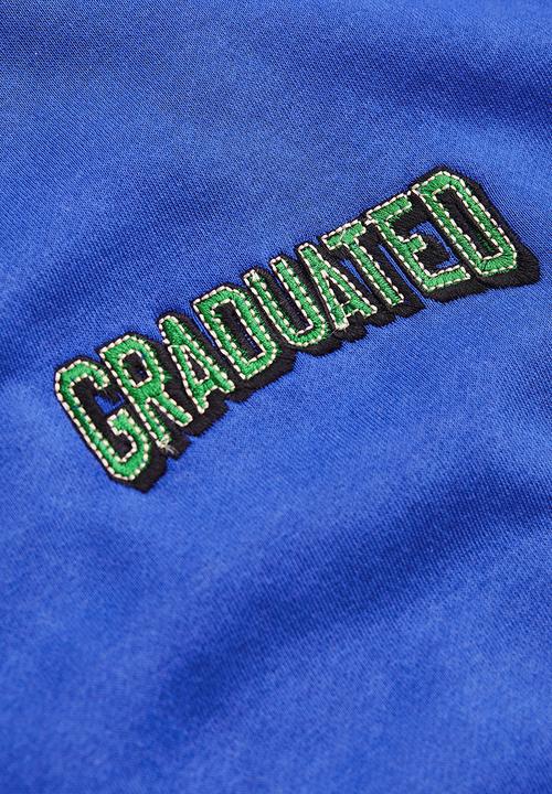 H&M - Relaxed fit sweatshirt - bright blue/graduated