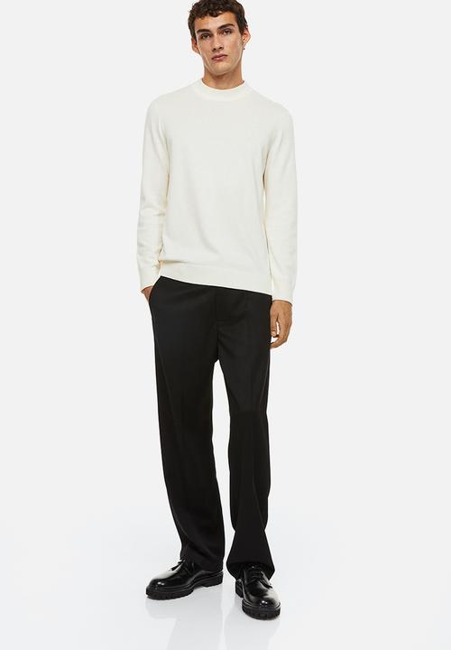 H&M - Slim fit fine-knit turtleneck jumper - cream