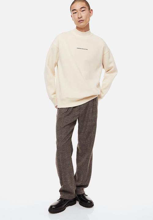 H&M - Relaxed fit sweatshirt - cream/creative collective