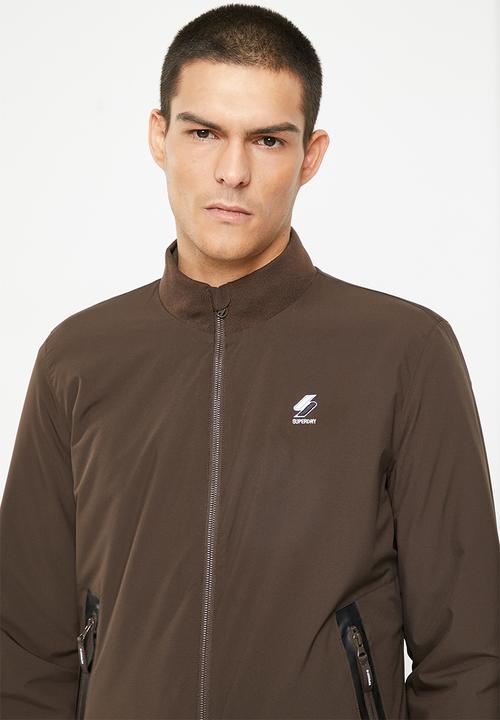 Superdry. - Code training harrington - dark oak brown