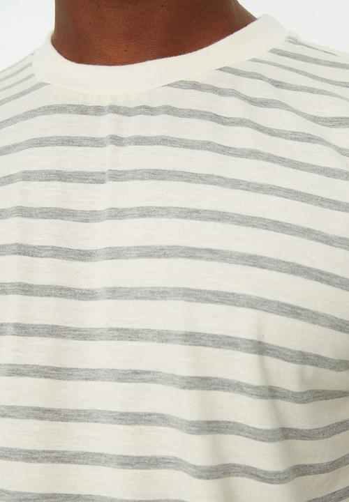 Trendyol - Stripe T-shirt - ecru