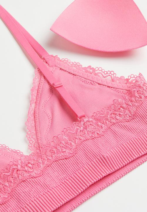 H&M - Seamless padded bra - pink