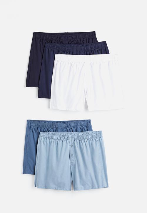 H&M - 5-Pack woven cotton boxer shorts - multi