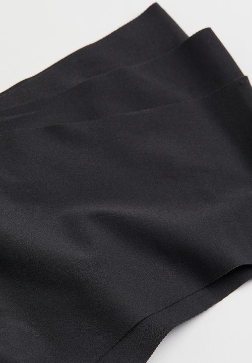 H&M - 4-pack invisible hipster briefs - black