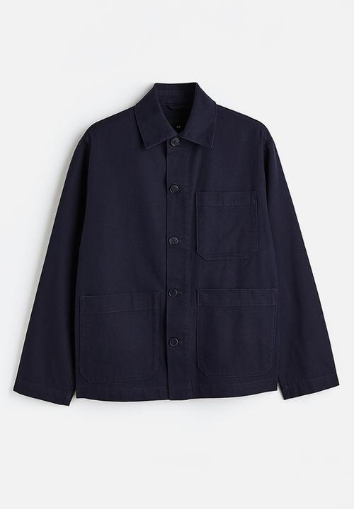 H&M - Regular fit twill shacket - navy blue