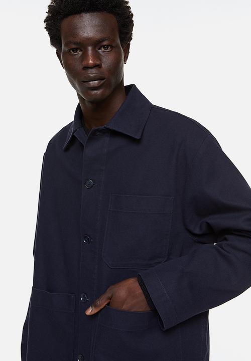 H&M - Regular fit twill shacket - navy blue