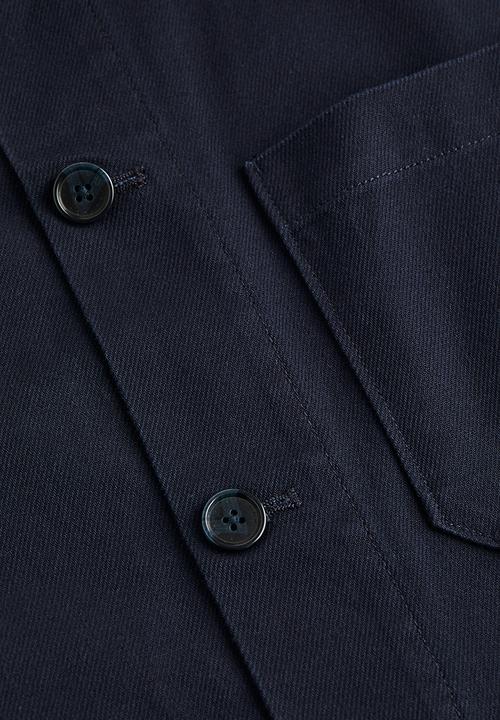 H&M - Regular fit twill shacket - navy blue