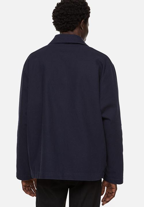 H&M - Regular fit twill shacket - navy blue