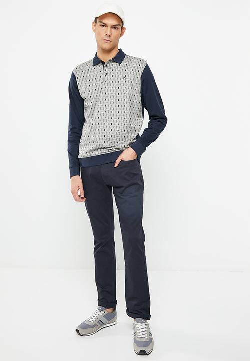 Jonathan D - Victor cotton trousers - navy 