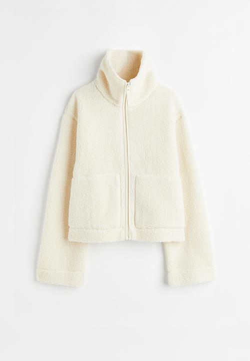 H&M - Teddy jacket - white